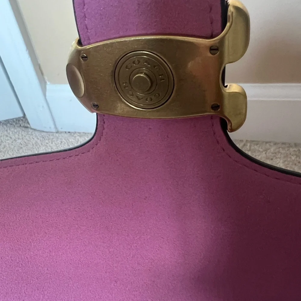 COACH Tabby 26 Pink Crossbody Bag with Gold 'C' Accent - Picture 9 of 12